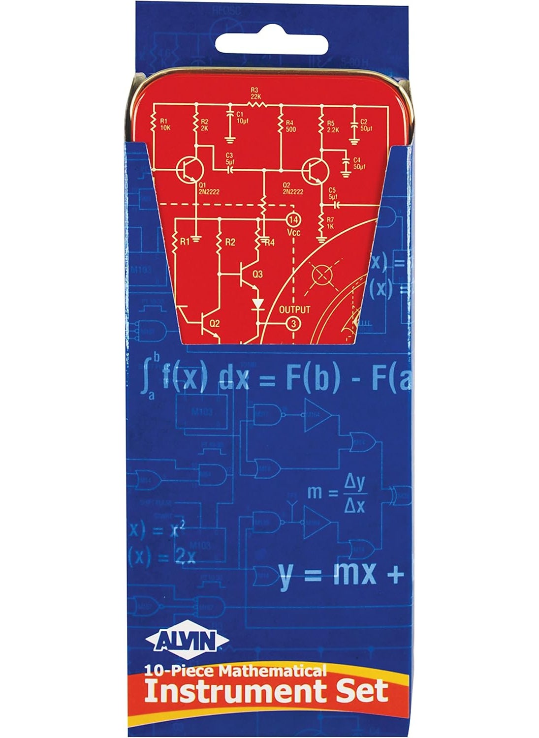 Alvin Alvin MS10 Mathematical Instrument Kit  10Piece Set  - Image 3