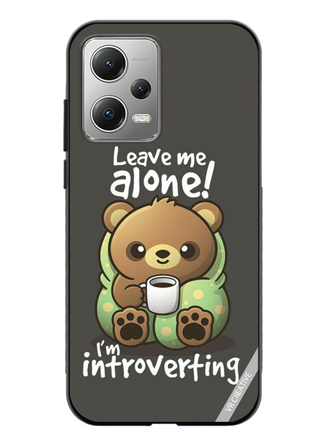 VR CREATIVE Protective Case Cover For Xiaomi Redmi Note 12 Leave Me Alone Design Multicolour - Image 1