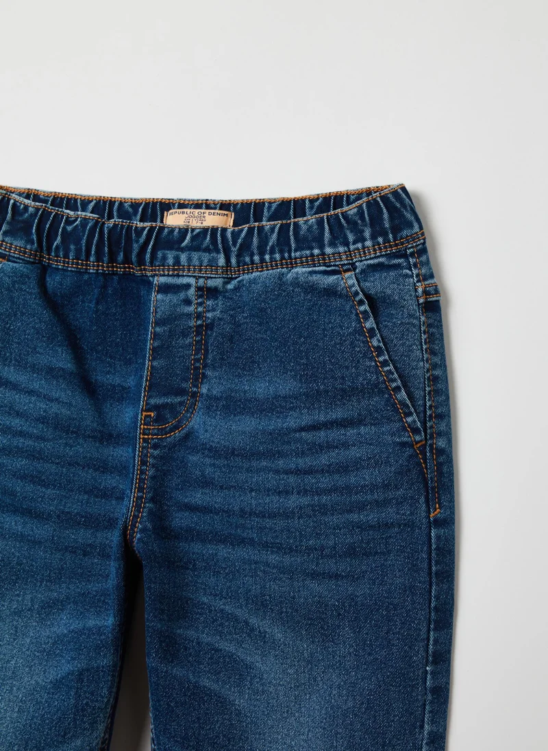 Ovs Pull-on denim joggers