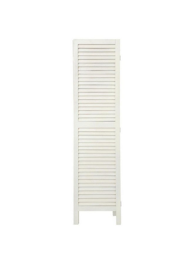 atmosphera Camila 3-Panel Wooden Exotic Screen Divider White 170 x 40 x 6 cm 109624A - Image 2