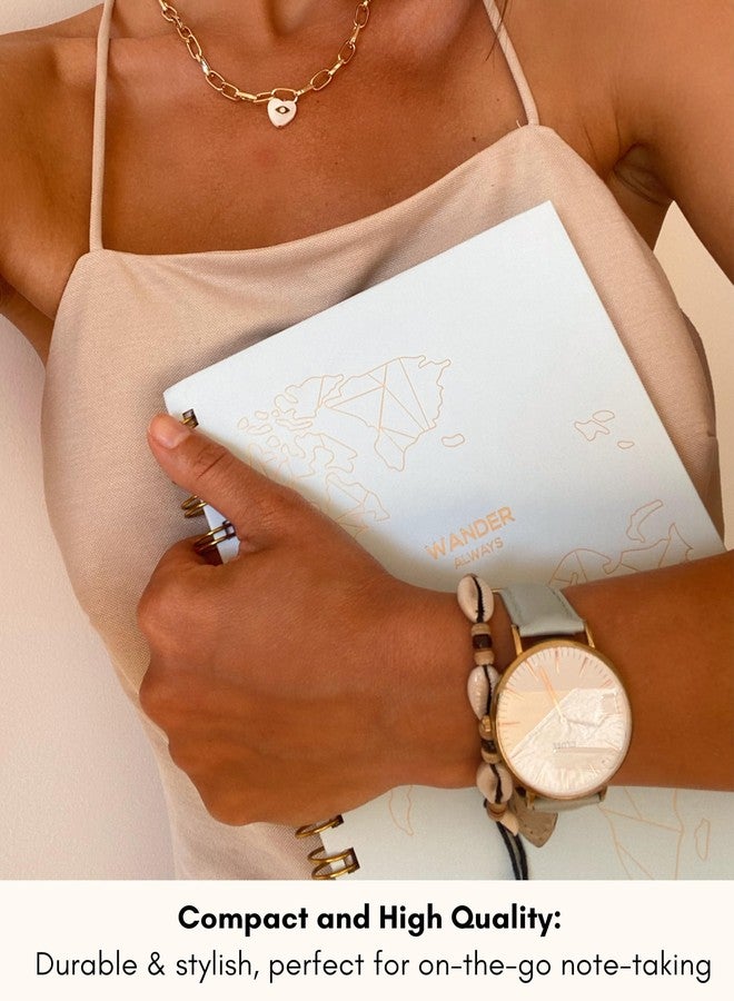 لامير مفكرة سفر لامار للنساء - دفتر سفر أنيق، وقائمة أمنيات، ومخطط رحلات برية وعطلات - هدية رائعة وممتعة لتخطيط السفر، ومذكرات سفر غير مؤرخة، ومنظم رحلات للنساء - Image 4