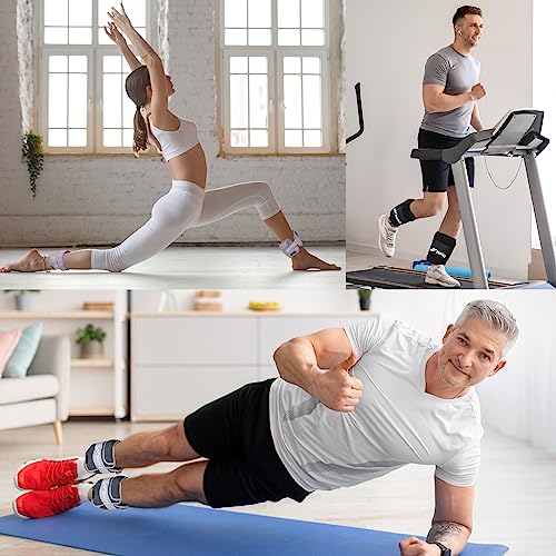 JORICY Adjustable Ankle Weights for Women Men Kids 1-3 LBS 1 Pair Wrist Leg Arm Weights with Removable Weight, Strength Training Weight for Jogging, Walking, Running, Fitness, Gym Workout, Purple - Image 5