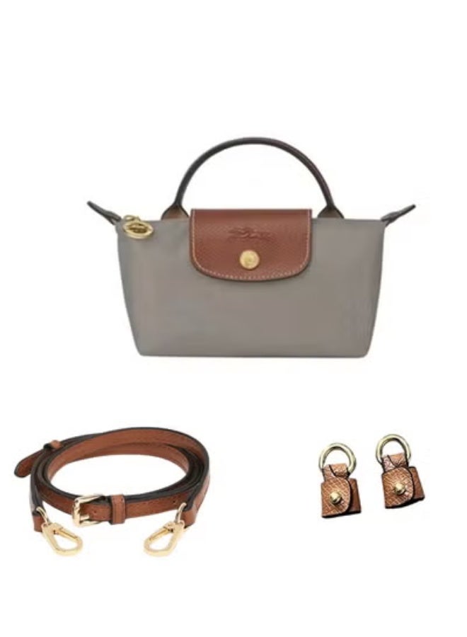 لونج شامب Longchamp Le Pliage مصغر حزام الكتف أزياء النساء الكلاسيكية متعددة الاستعابات حقيبة صغيرة ماكياج، حقيبة يد، حقيبة كتف، حزام كتف - Image 1