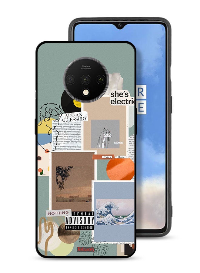 Tolwak OnePlus 7T Protective Case Cover She Is Electric - Image 1