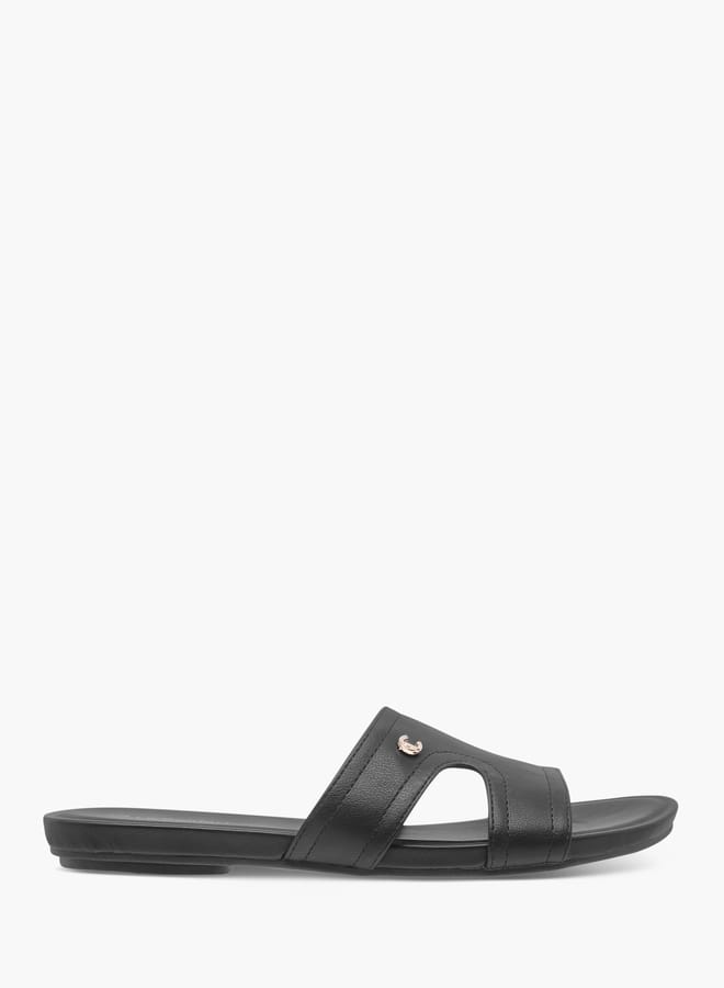 Le Confort Women Solid Slip-On Comfort Sandals  - Image 2