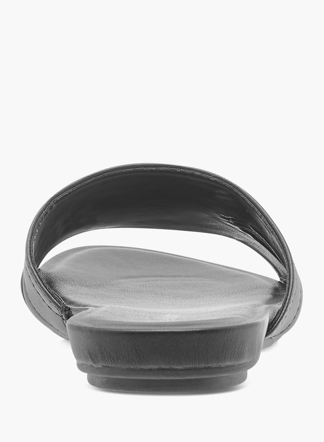 Le Confort Women Solid Slip-On Comfort Sandals  - Image 4