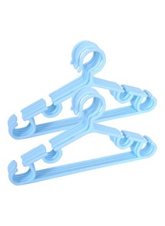 Kuber Industries Kuber Industries Kids Hanger | Plastic Baby Clothes Hanger | Hanger for Wardrobe | Kids Hangers for Clothes | Hanger for clothes | Mizano Kids Hangers | 10 Piece | Sky Blue  - Image 1
