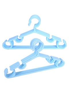 Kuber Industries Kuber Industries Kids Hanger | Plastic Baby Clothes Hanger | Hanger for Wardrobe | Kids Hangers for Clothes | Hanger for clothes | Mizano Kids Hangers | 10 Piece | Sky Blue  - Image 5