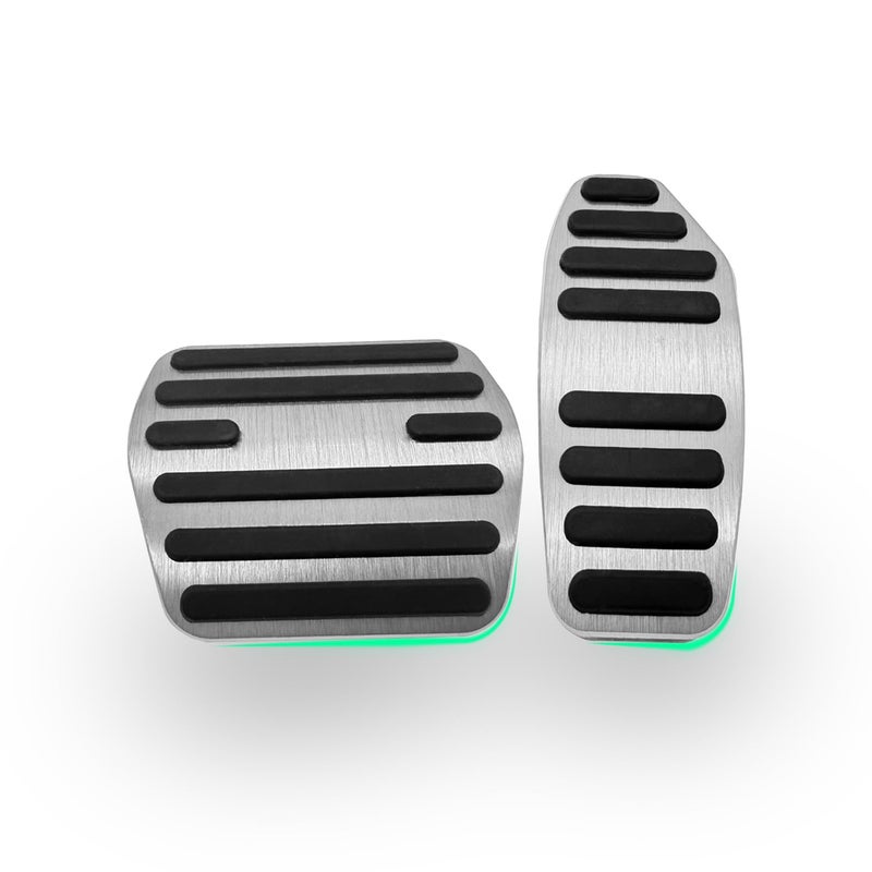 Rxmgf Brake Gas Accelerator Pedal Covers Compatible with Nissan Kicks XTrail Qashqai Rogue Compatible with Infiniti QX50 Silvery