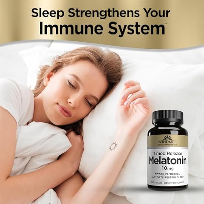 Windmill Melatonin Tabs, 10 mg, T/R Wmill 60 - Image 4