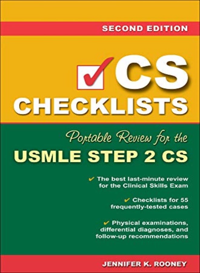 Cs Checklists Portable Review For The Usmle Step 2 Cs Second Edition by Jennifer Rooney Paperback