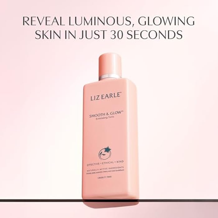 Liz Earle Smooth & Glow Tonic - Gentle Face Toner for Sensitive Skin, Dark Spot Corrector & Pore Minimizer - Enriched with Antioxidant-Rich Botanicals to Reveal Ultra-Smooth, Glowing Skin (200ml) - Image 4