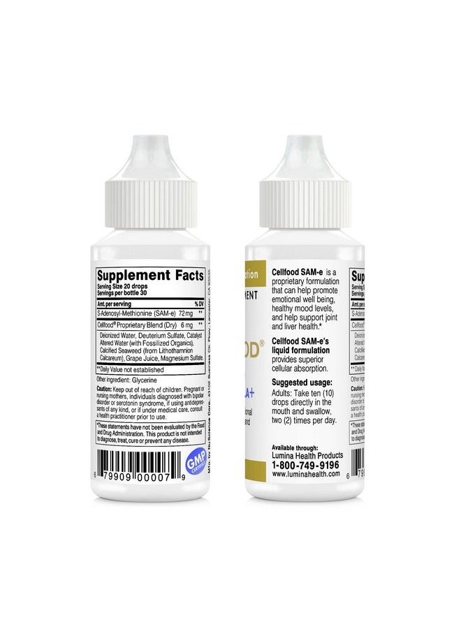 Cellfood Same Liquid Formula+ 1 Fl Oz Joint Support & Liver Health Liquid For Easier Absorption & Better Bioavailability Gluten Free Nongmo 30Day Supply  - Image 3