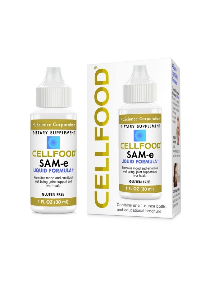 Cellfood Same Liquid Formula+ 1 Fl Oz Joint Support & Liver Health Liquid For Easier Absorption & Better Bioavailability Gluten Free Nongmo 30Day Supply  - Image 1