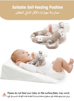 Generic Baby Bottle Holder Hands Free, Adjustable Nursing Pillow Support, Baby Nursing Pillow, Self-Feeding Bottle Holder for Newborn, Newborn Essentials,Breast Feeding Pillow with Adjustable Waist Strap and Machine Washable, Brown Bear  - Image 4