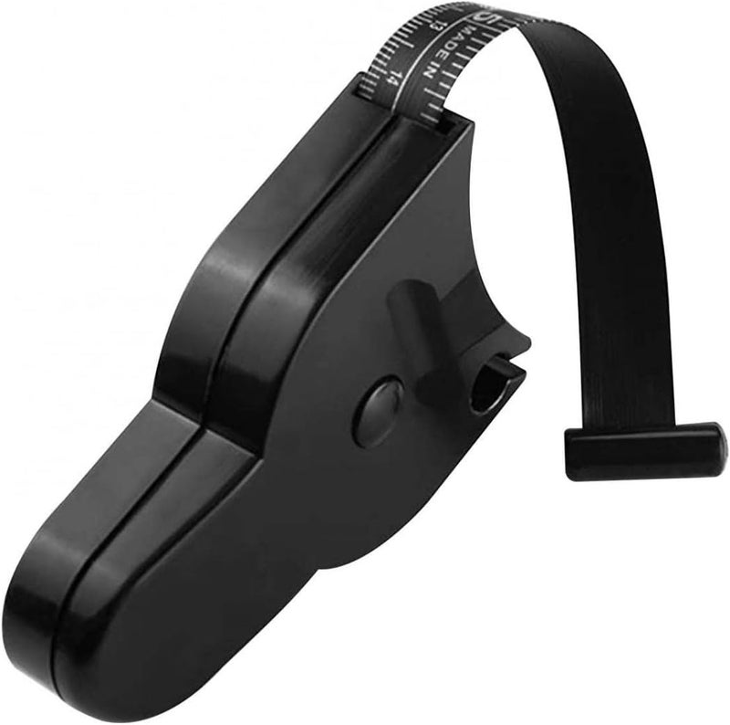 klarako Automatic Telescopic Tape MeasureSelfTightening Measure Tape,SelfTightening Body Measuring Ruler,Easy Stretch Durable Measuring Tape for Waist, Hip, Bust, Arms (1pc Black) - Image 1