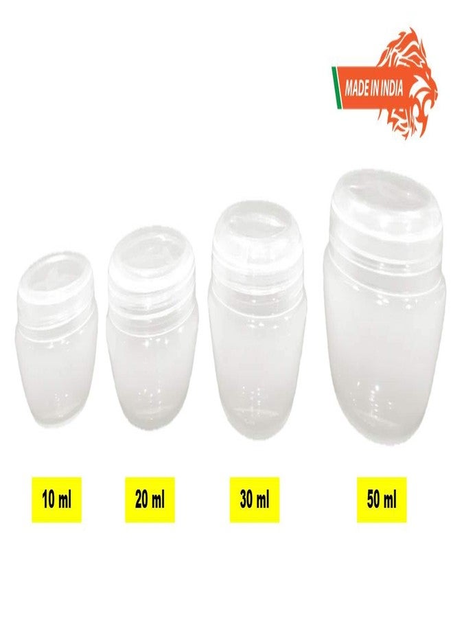 SPC 50 ml Empty Plastic Cosmetic Jar/Container for Eyeshadow, Makeup, Face Cream, Lotion, Lip Balm, Body Butter, Scrub and Other DIY Beauty Products (12pcs,Clear) - Image 4