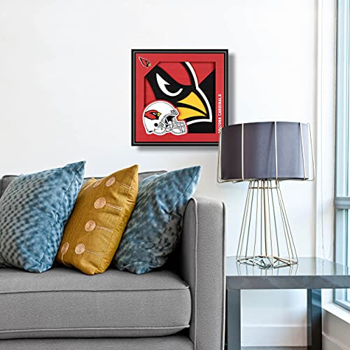 YouTheFan NFL Arizona Cardinals 3D Logo Series Wall Art 12x12 - Image 3