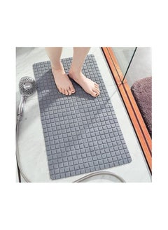 Bath lux Nazaafat53 Non-Slip Bath Mat Shower Rug PVC Anti-Bacterial Massaging With Vacuum Suction Cup, Grey