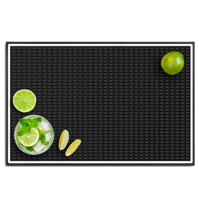 Bar Mat Spill Mat for Home Bar Decor for Home Durable Rubber 177 x 118 Small Large Home Bar Accessories Bar Gifts Bar Mats for Countertop