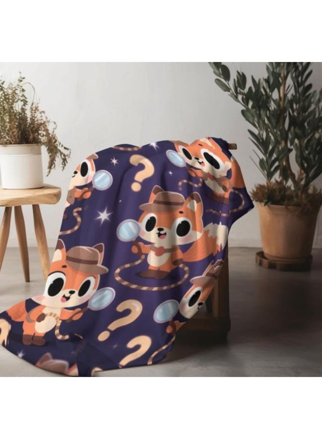 general Wisdom Fairy (latest) flannel thin blanket (heat and comfortable, suitable for sleep, games, dust and sandproof) 150cm*200cm - 84 - Image 3