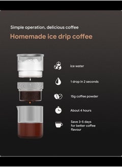Generic 2-in-1 Cold Brew Dripper Cold Brew Coffee Maker, Ice Drip Coffee Maker, 300 ml, Coffee Maker for Cold Brew Coffee and Tea, Coffee Machine for Cold Extraction  - Image 4