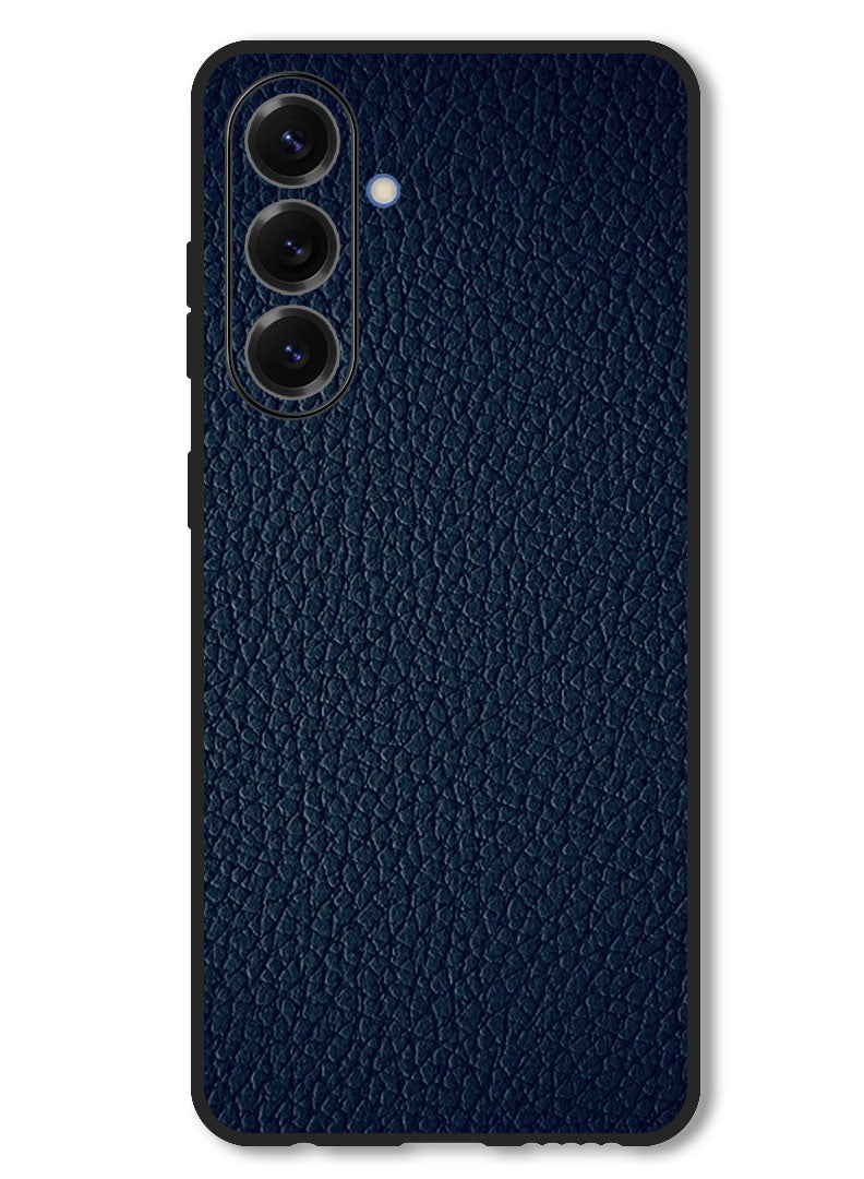 Theodor Case Compatible with Samsung Galaxy F16/ M16 Protection Shockproof Bumper Cover Blue Leather Pattern - Image 1