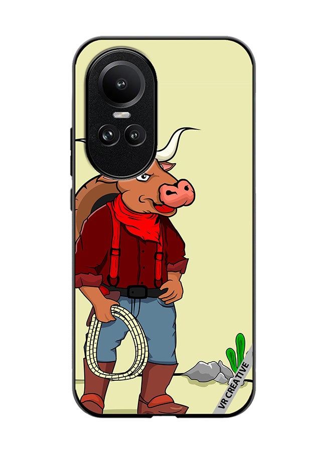 VR CREATIVE Protective Case Cover For Oppo Reno 10 Pro Taurus Man Design Multicolour - Image 1