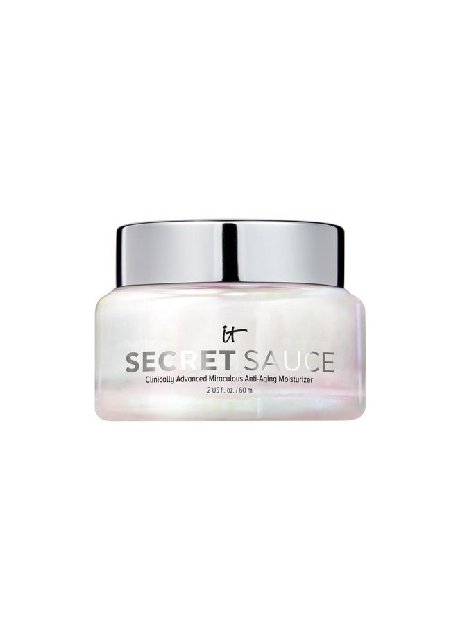 IT COSMETICS - Secret Sauce Anti-Aging Face Moisturizer - Hydrating & Plumping Moisturizer Face Cream For Fine Lines, Wrinkles & Dark Spots - Vegan - Day Or Night Facial Moisturizer - 2 Fl. Oz - Image 1