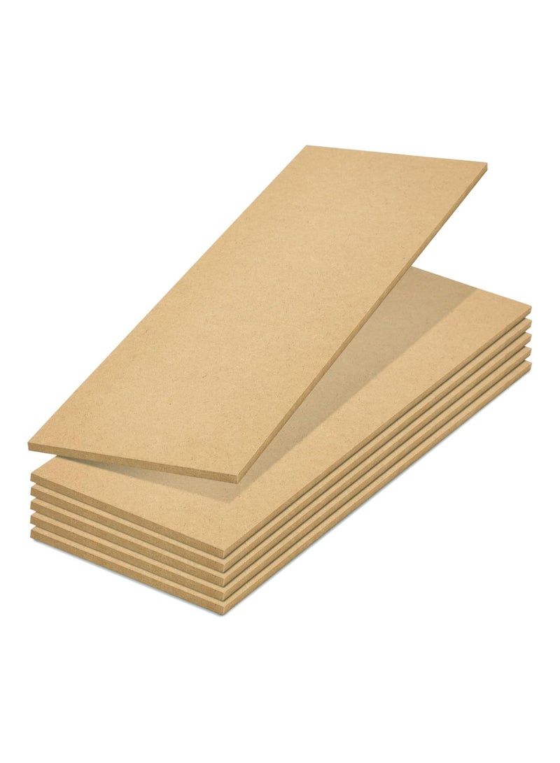 MDF Board, MDF Sheets for Crafts (5 x 15 inch, 6-Pack)  - Image 1