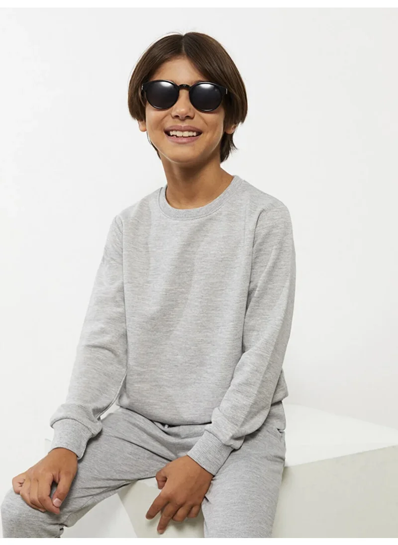 Luggi Baby Crew Neck Basic Long Sleeve Boy Sweatshirt