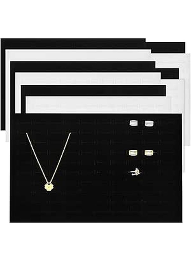 SUPVOX 10 Pcs Ring Display Pads Black White Cushion Insert Mats for Jewelry Showcase - Image 1