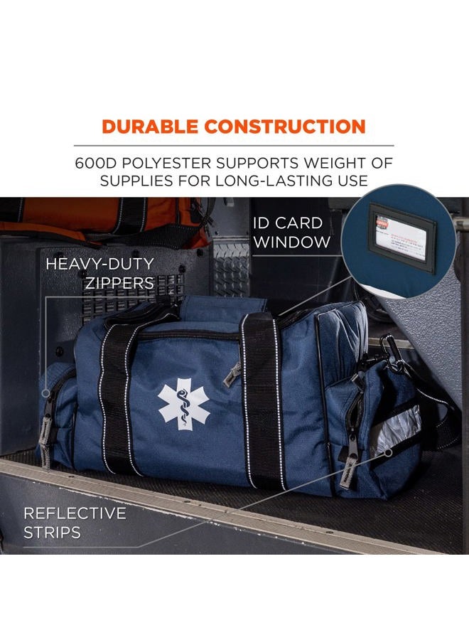Ergodyne Arsenal 5215 Large First Responder Trauma EMT First Aid Duffel Bag w/Shoulder Strap, Blue - Image 4