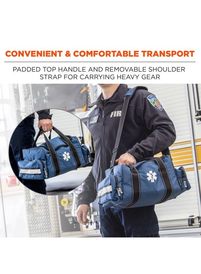 Ergodyne Arsenal 5215 Large First Responder Trauma EMT First Aid Duffel Bag w/Shoulder Strap, Blue - Image 5