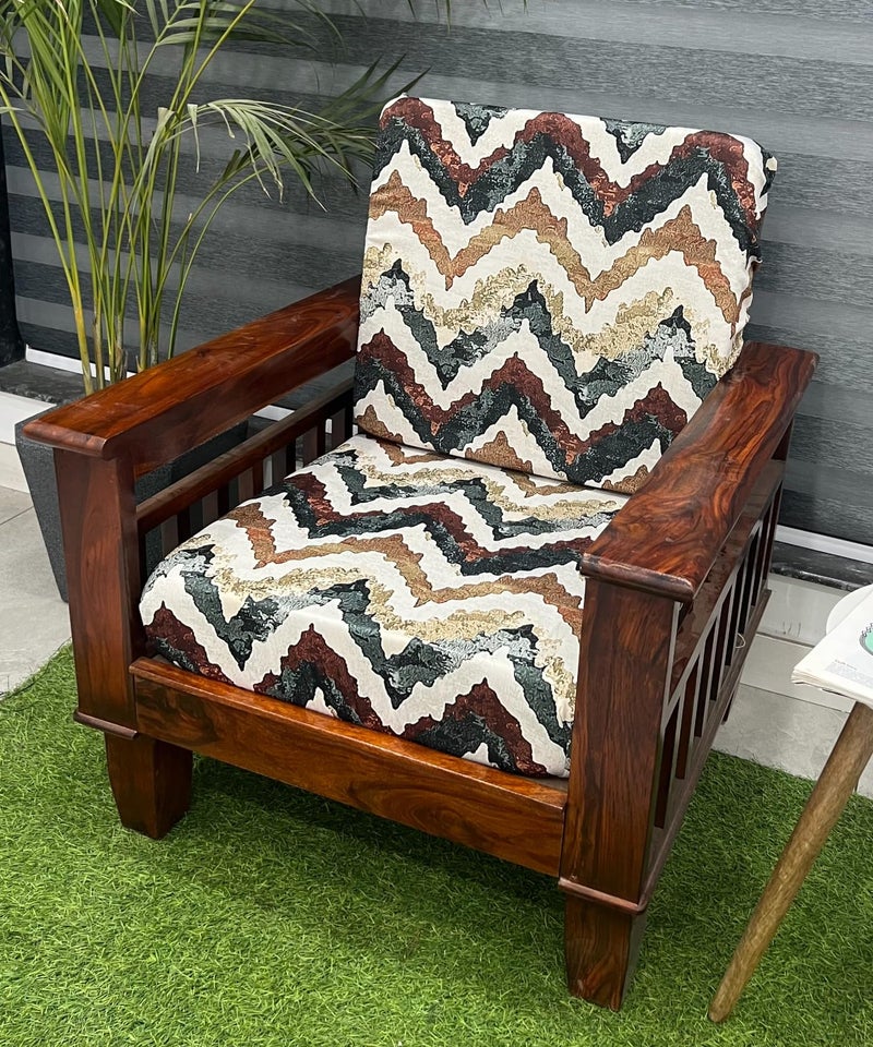 AMAZE ATTIRES Stretchable/Spandex Printed Sofa Slip Cover, Pack of 10 Sofa seat Covers can use for livingroom, Couch, Wooden Sofas & Offices (Zigzag Multicolor) - Image 2