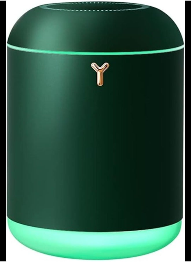 1000ml Ultrasonic Aroma Essential Oil Diffuser - Portable Mini USB Aromatherapy Diffusers Cool Mist Vaporizer Humidifier with Colorful Night Light,Two Spray Modes (Green)