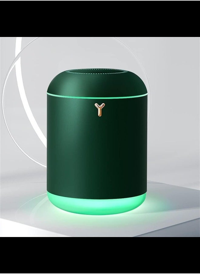 1000ml Ultrasonic Aroma Essential Oil Diffuser - Portable Mini USB Aromatherapy Diffusers Cool Mist Vaporizer Humidifier with Colorful Night Light,Two Spray Modes (Green)