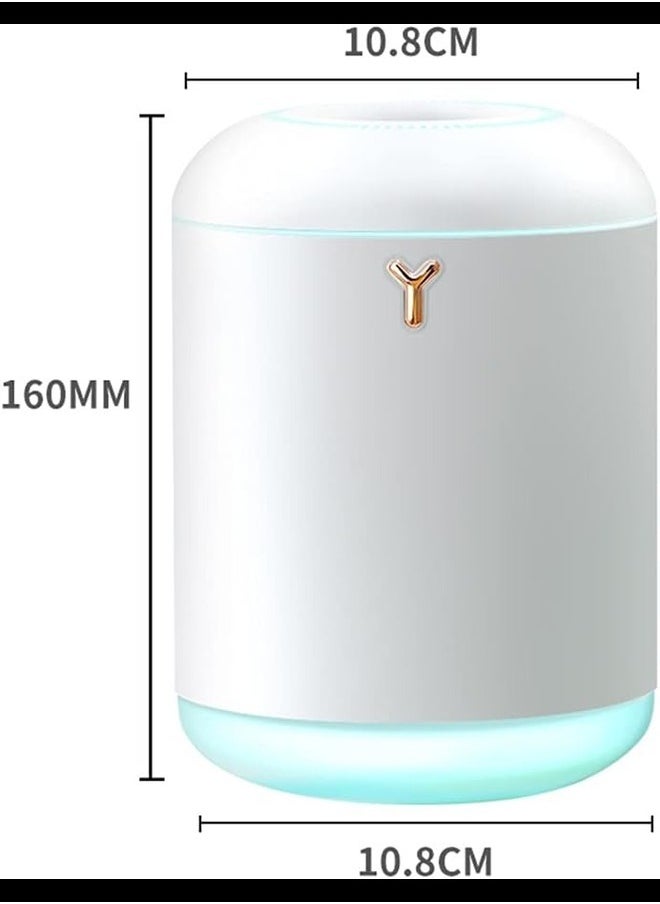 1000ml Ultrasonic Aroma Essential Oil Diffuser - Portable Mini USB Aromatherapy Diffusers Cool Mist Vaporizer Humidifier with Colorful Night Light,Two Spray Modes (Green)