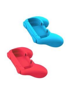 2 Piece Blue and Red Grip Kit for Nintendo Switch Joy Con Controller Grip