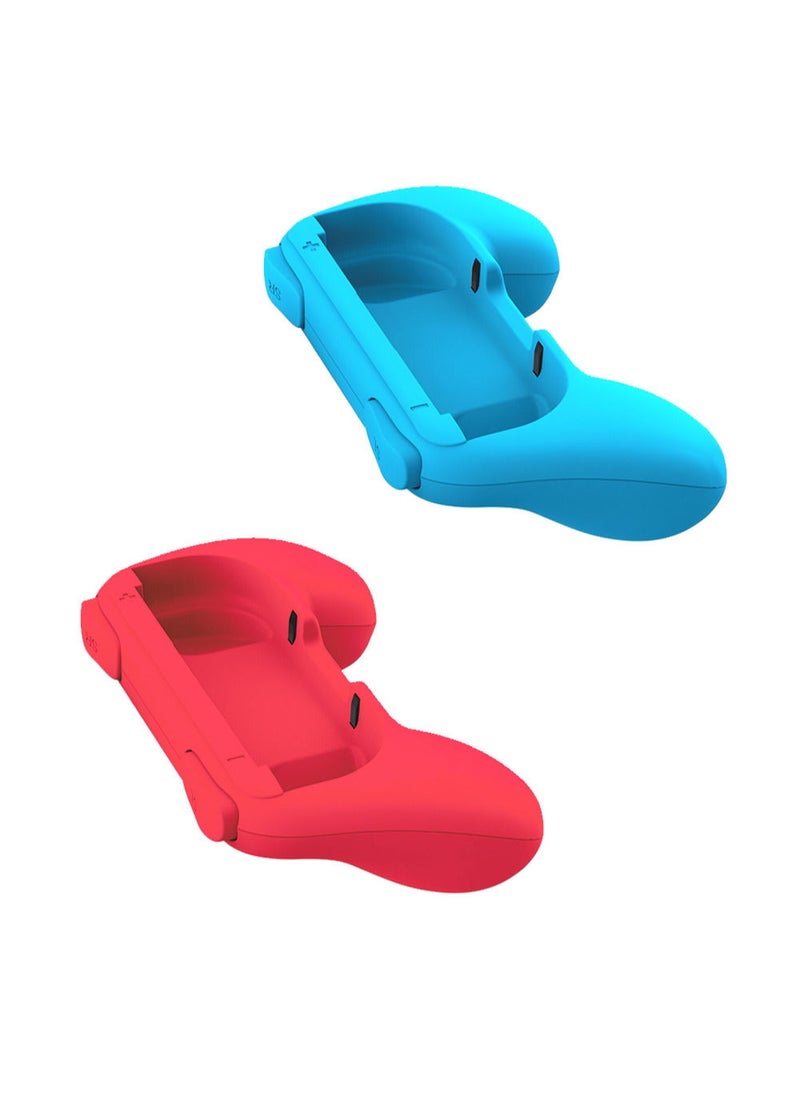 MissTiara - 2 Piece Blue and Red Grip Kit for Nintendo Switch Joy Con Controller Grip - Image 1