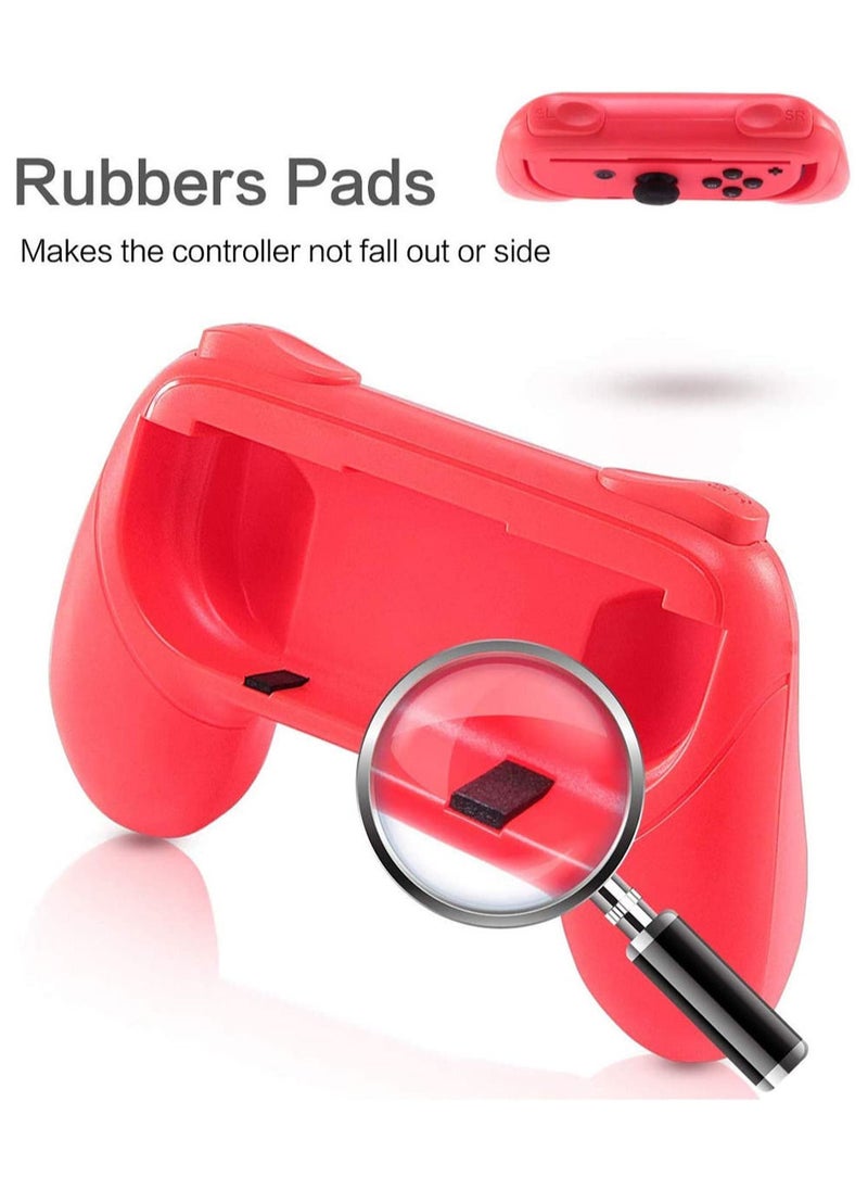 MissTiara - 2 Piece Blue and Red Grip Kit for Nintendo Switch Joy Con Controller Grip - Image 1