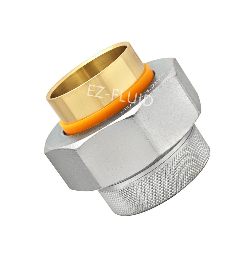 EZ-FLUID EZFluid 1 Inch Dielectric Union Sweat Solder x FIPBrass Solder Connection Female Threaded Galvanized Steel BodyReduces ElectrolysisUse as Water Heater Dielectric Unions 1 - Image 2