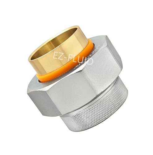 EZ-FLUID EZFluid 1 Inch Dielectric Union Sweat Solder x FIPBrass Solder Connection Female Threaded Galvanized Steel BodyReduces ElectrolysisUse as Water Heater Dielectric Unions 1 - Image 1