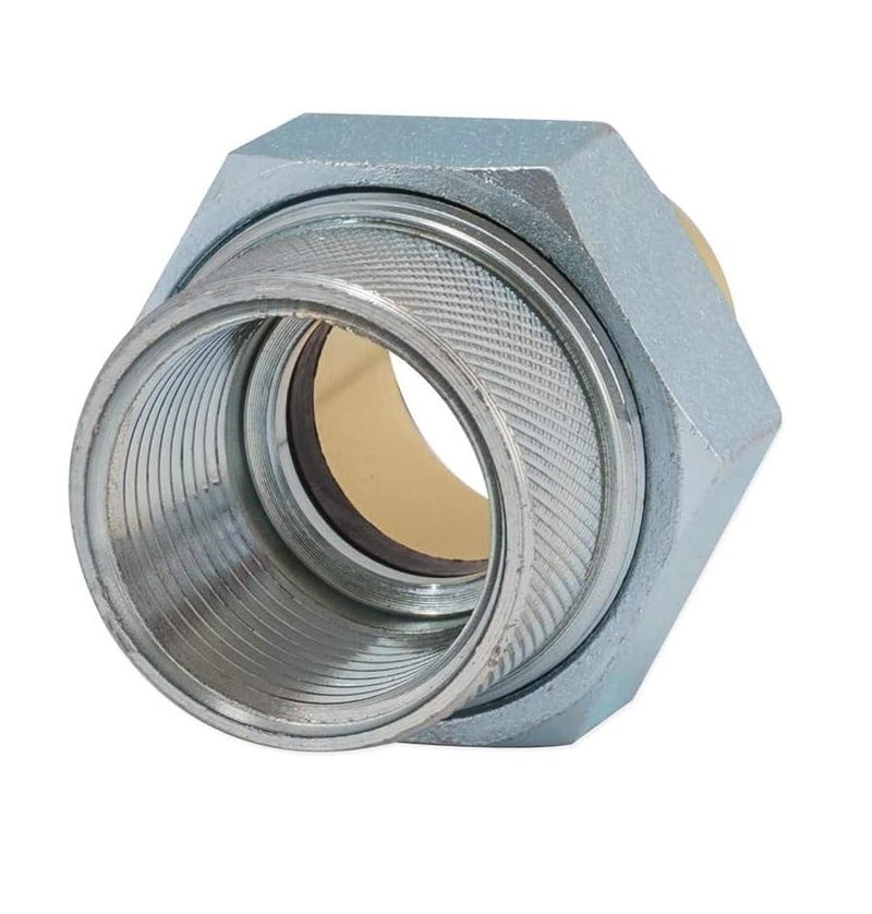 EZ-FLUID EZFluid 1 Inch Dielectric Union Sweat Solder x FIPBrass Solder Connection Female Threaded Galvanized Steel BodyReduces ElectrolysisUse as Water Heater Dielectric Unions 1 - Image 3