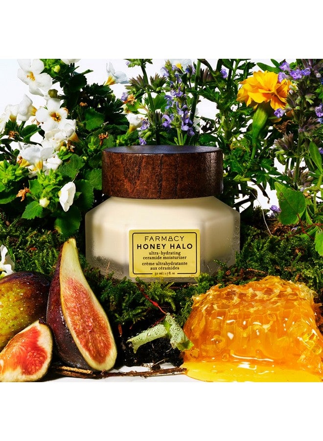 Ceramide Face Moisturizer - Honey Halo Hydrating Facial Moisturizer For Dry Skin - Plumps, Soothes + Restores Skin With Potent Ceramides + Buckwheat Honey For A Dewy, Healthy Glow (100Ml)