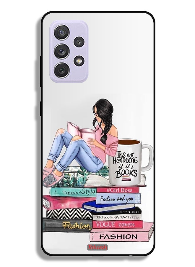 Tolwak جراب حماية سامسونج جالاكسي A72 5G للفتيات وكتب الموضة والفن - Image 1