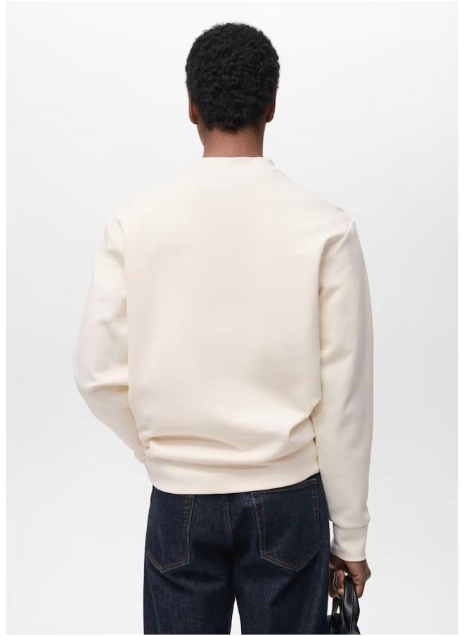 Mango Man Regular-Fit Cotton Sweatshirt  - Image 2