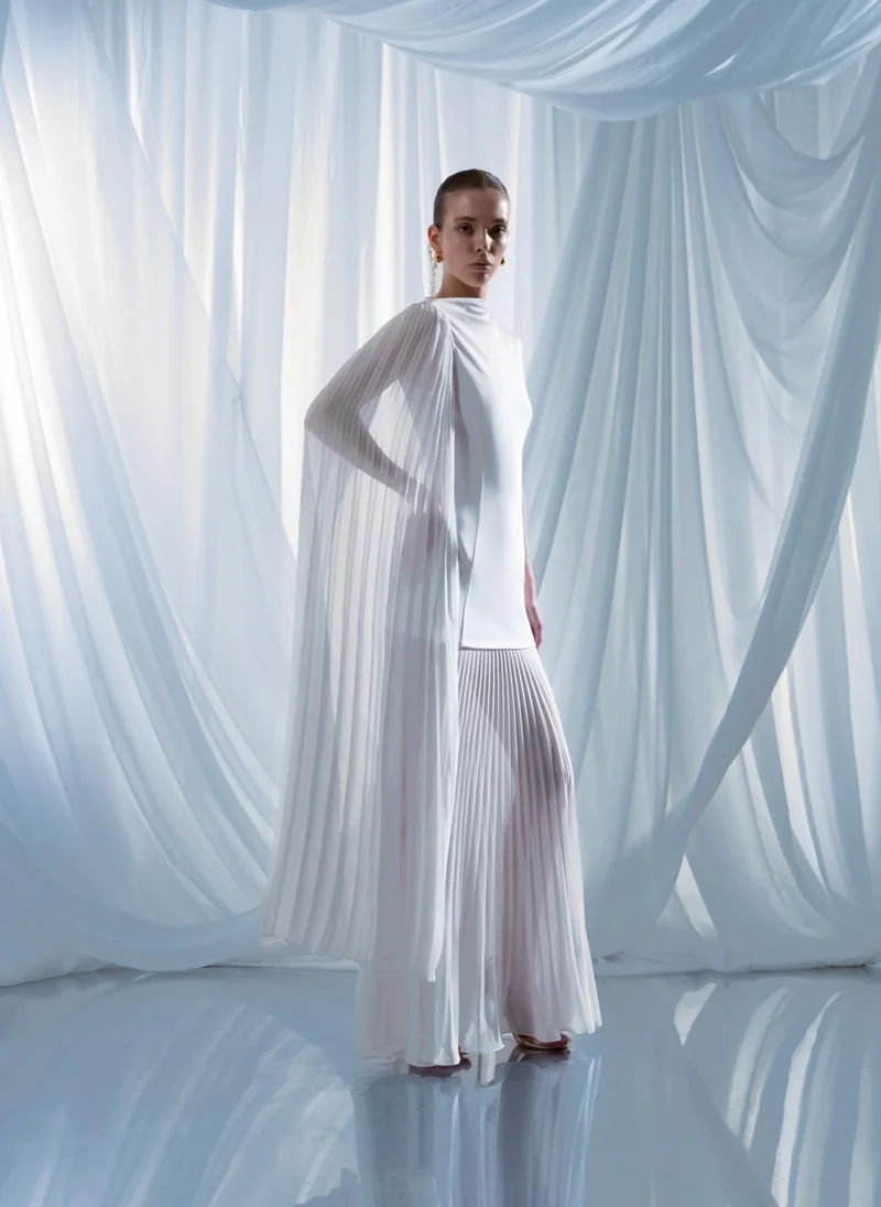 Lichi  Maxi dress with pleated details for Women | Best Price UAE