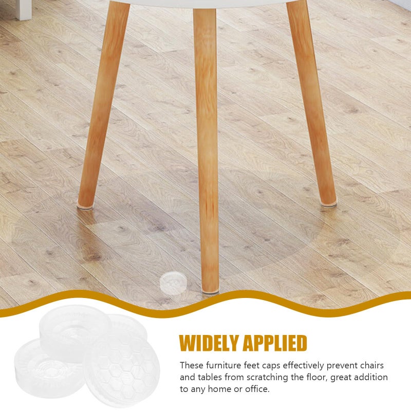 Thickened Silicone Chair Leg Caps 45mm Non Slip Floor Protectors For Tile Floors 4pcs - Image 4