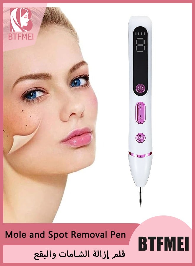 BTFMEI Laser Mole Treatment Pen, Mole Spotting Pen, Scarless Removal of Eucalyptus Spot Remover, Laser Mole Spotting Pen, Purple - Image 1